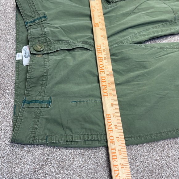 Old navy women wide leg cargo pants sz 12 green baggy gorpcore street wear - Picture 9 of 12